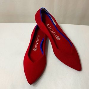 Rothy’s Point Chili Red 8.5